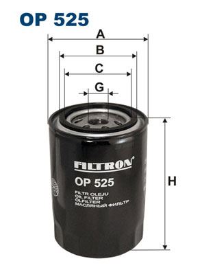 FILTRON OP 525 Motor Yağ Filtresi - AUDI 80 B2 Sedan (811, 813, 814, 819, 853) uyumlu