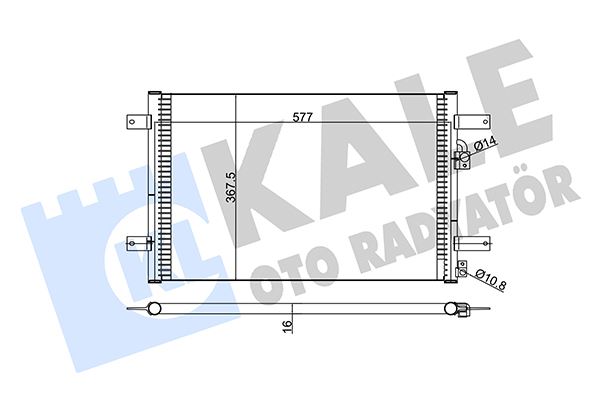 KALE OTO RADYATÖR 376000 Diğer Diğer Donanım & Parçalar - VW SHARAN (7M8, 7M9, 7M6) uyumlu