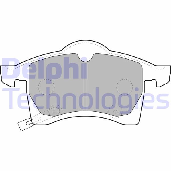 DELPHI LP1309 Fren Sistemleri Fren Balatası - OPEL ASTRA G Hatchback (T98) uyumlu