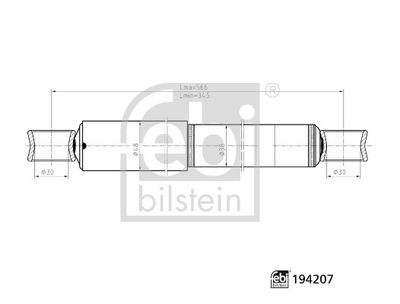 FEBI BILSTEIN 194207 Süspansiyon Sistemi Amortisör - TOYOTA HILUX VI Pick-up (_N1_) uyumlu