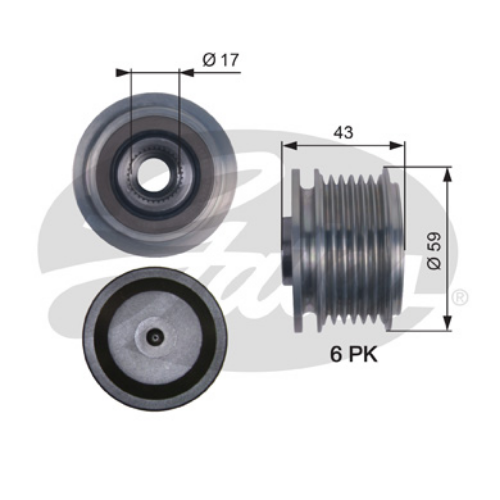 GATES OAP7112 Elektrik Sistemi Alternatör - JEEP WRANGLER III (JK) uyumlu