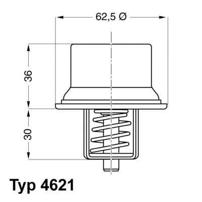 BorgWarner (Wahler) 4621.80D Motor Termostat - BMW 3 Coupe (E36) uyumlu