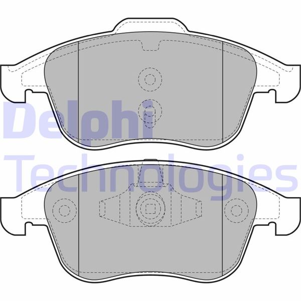 DELPHI LP2079 Fren Sistemleri Fren Balatası - RENAULT MEGANE III Hatchback (BZ0/1_, B3_) uyumlu