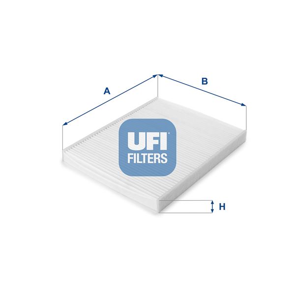 UFI 53.207.00 İklimlendirme Sistemi Polen Filtresi - FORD FIESTA VI (CB1, CCN) uyumlu
