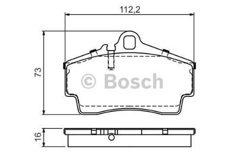 BOSCH 0 986 494 265 Fren Sistemleri Fren Balatası - PORSCHE BOXSTER (986) uyumlu
