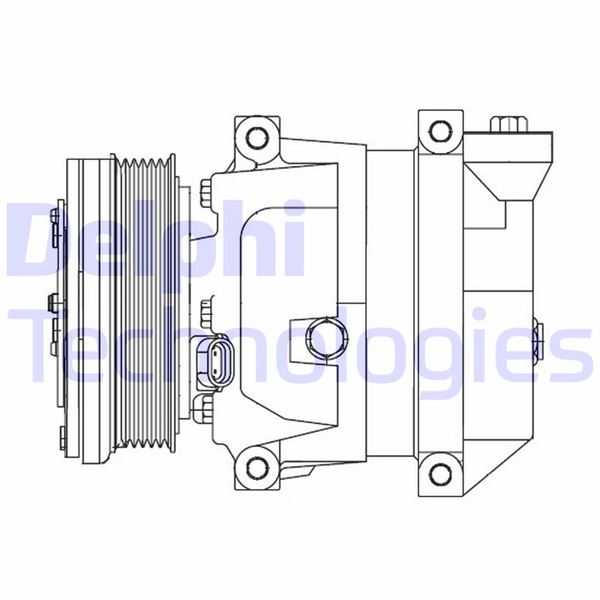 DELPHI CS10095-12B1 İklimlendirme Sistemi Kompresör Parçaları - DAEWOO NUBIRA (J100) uyumlu