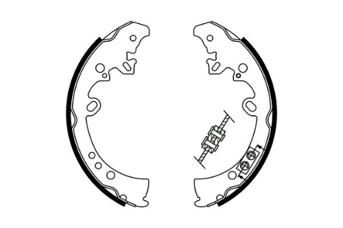 BOSCH 0 986 487 787 Fren Sistemleri Fren Pabucu - TOYOTA HILUX VII Pick-up (_N1_, _N2_, _N3_) uyumlu