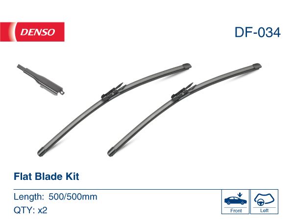 DENSO DF-034 Kaporta & Gövde Parçaları Cam Silecek Mekanizması - BMW 1 Coupe (E82) uyumlu