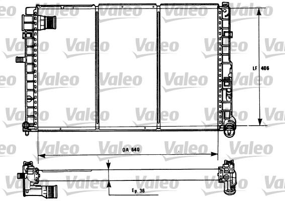 VALEO 731185 Soğutma Sistemi Su Soğutucu & Parçaları - PEUGEOT 605 (6B) uyumlu
