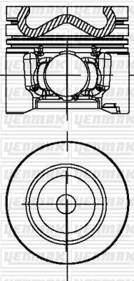 YENMAK 31-04496-000 Motor Piston Seti - FORD C-MAX II (DXA/CB7, DXA/CEU) uyumlu