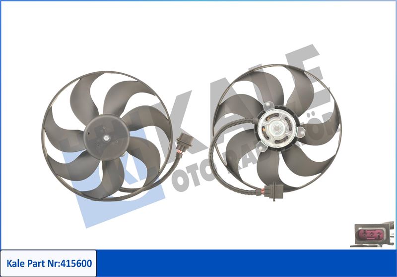 KALE OTO RADYATÖR 415600 Soğutma Sistemi Fan - VW POLO III (6N1) uyumlu