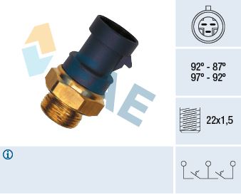 FAE 37910 Soğutma Sistemi Kontrol Ünitesi - ALFA ROMEO 155 (167_) uyumlu