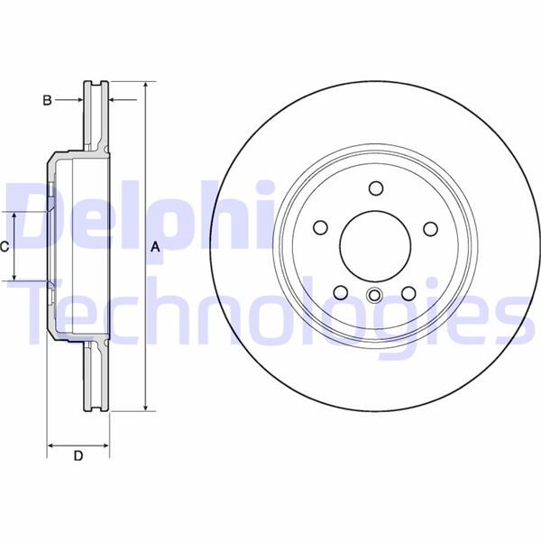 DELPHI BG4753C Fren Sistemleri Fren Diski - BMW 5 (E60) uyumlu