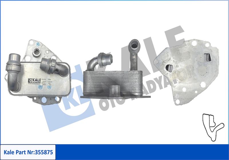 KALE OTO RADYATÖR 355875 Motor Yağ Soğutucusu - SAAB 9-5 (YS3G) uyumlu