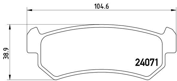BREMBO P 10 001 Fren Sistemleri Fren Balatası - CHEVROLET LACETTI Station wagon (J200) uyumlu