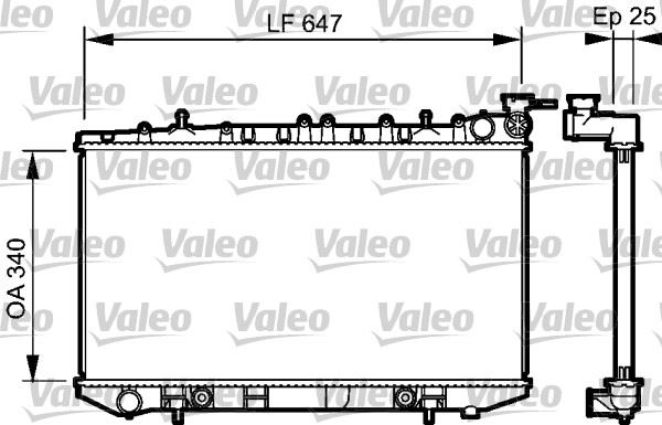 VALEO 734152 Soğutma Sistemi Su Soğutucu & Parçaları - NISSAN PRIMERA Traveller (W10) uyumlu
