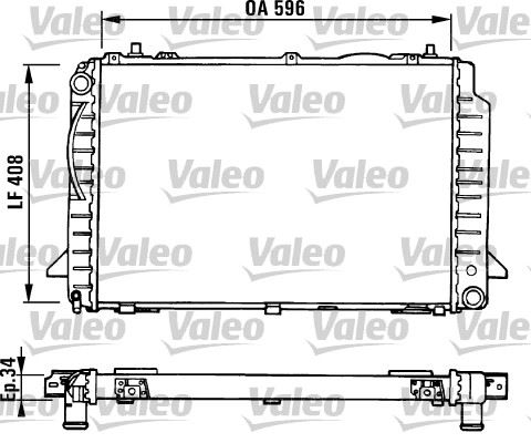 VALEO 731429 Soğutma Sistemi Su Soğutucu & Parçaları - AUDI COUPE B3 (89, 8B3) uyumlu