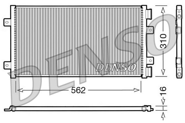 DENSO DCN09101 İklimlendirme Sistemi Klima Radyatörü - FIAT PUNTO (188_) uyumlu