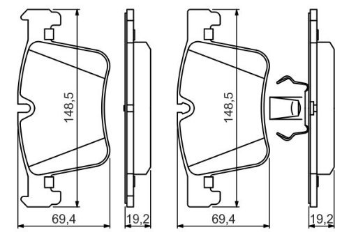 BOSCH 0 986 494 487 Fren Sistemleri Fren Balatası - BMW 1 (F20) uyumlu