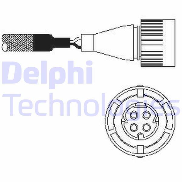 DELPHI ES10254-12B1 Emme & Egzoz Sistemi Egzoz Sensörleri - BMW 3 (E30) uyumlu