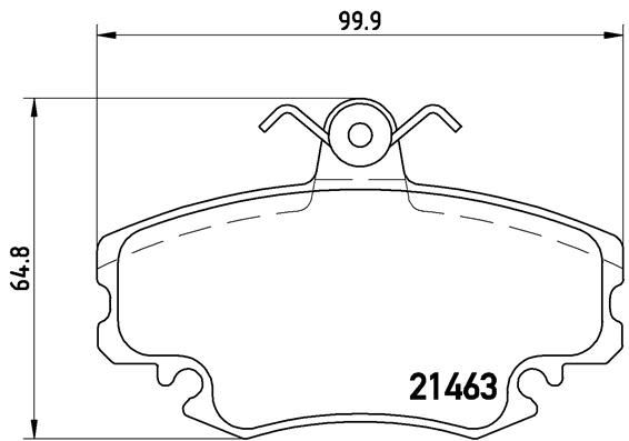 BREMBO P 68 008 Fren Sistemleri Fren Balatası - RENAULT SUPER 5 (B/C40_) uyumlu