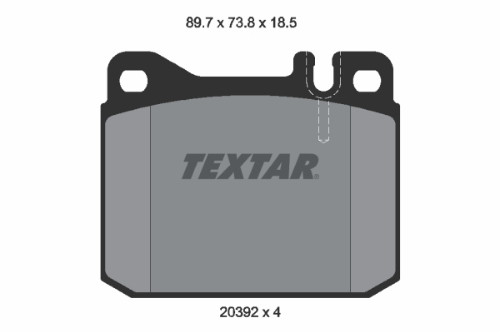 TEXTAR 2039213 Fren Sistemleri Fren Balatası - VW LT 28-35 I Minibüs/Otobüs (281-363) uyumlu