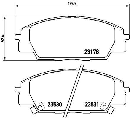 VALEO 670907 Fren Sistemleri Fren Balatası - HONDA S2000 (AP) uyumlu