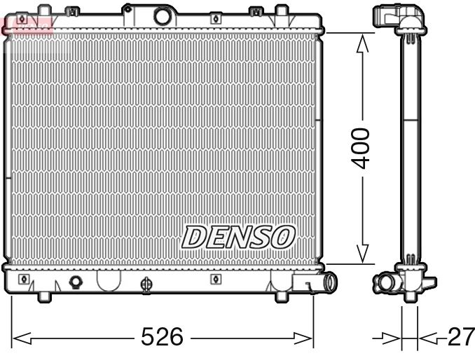 DENSO DRM47036 Soğutma Sistemi Su Soğutucu & Parçaları - SUZUKI SWIFT IV (FZ, NZ) uyumlu