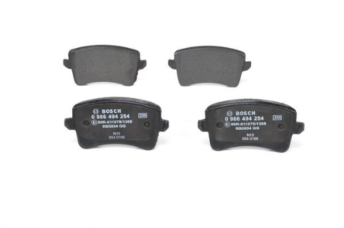 BOSCH 0 986 494 254 Fren Sistemleri Fren Balatası - AUDI A5 (8T3) uyumlu