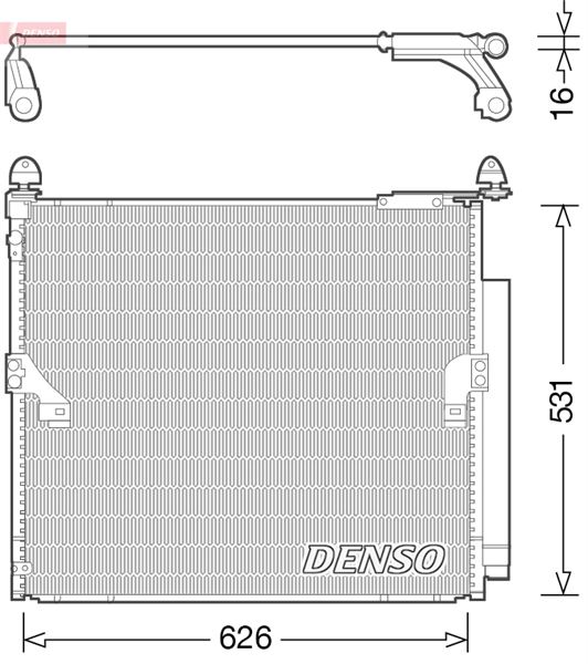 DENSO DCN50038 İklimlendirme Sistemi Klima Radyatörü - TOYOTA LAND CRUISER PRADO (_J15_) uyumlu
