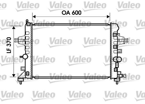 VALEO 734382 Soğutma Sistemi Su Soğutucu & Parçaları - OPEL ASTRA H Station wagon (A04) uyumlu