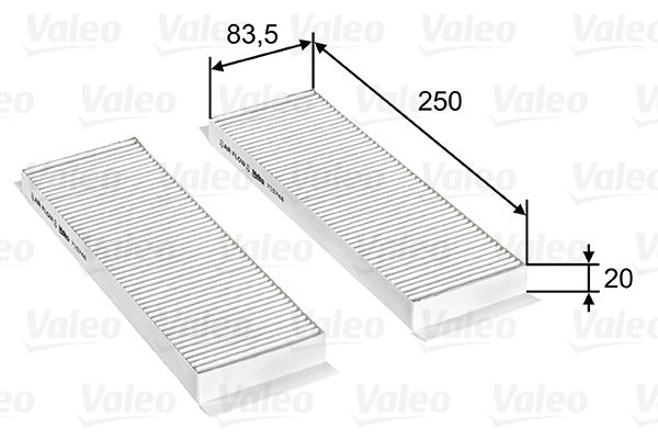 VALEO 715748 İklimlendirme Sistemi Polen Filtresi - HYUNDAI i20 I (PB, PBT) uyumlu