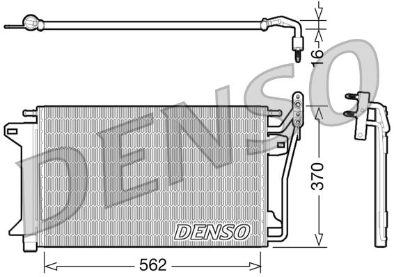 DENSO DCN10025 İklimlendirme Sistemi Klima Radyatörü
