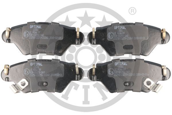 OPTIMAL BP-12081 Fren Sistemleri Fren Balatası - OPEL ASTRA G Hatchback (T98) uyumlu