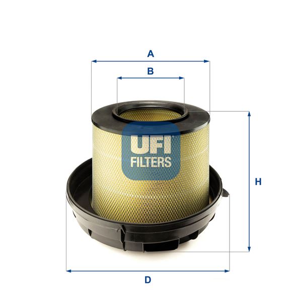 UFI 27.639.00 Motor Hava Filtresi - MERCEDES-BENZ AXOR 2 uyumlu