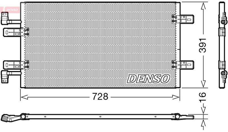 DENSO DCN20019 İklimlendirme Sistemi Klima Radyatörü - RENAULT TRAFIC II Minibüs/Otobüs (JL) uyumlu