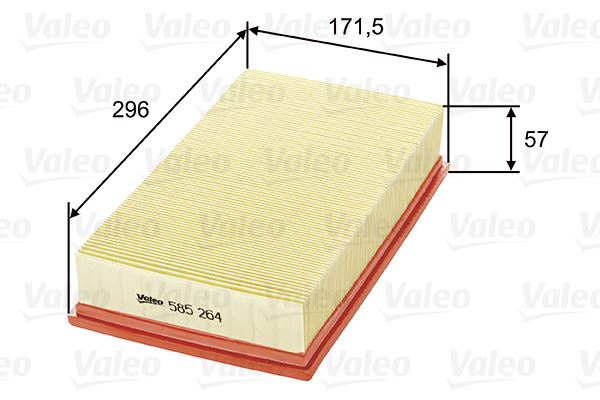 VALEO 585264 Motor Hava Filtresi - JAGUAR XF I (X250) uyumlu