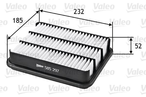 VALEO 585297 Motor Hava Filtresi - MITSUBISHI PAJERO I Canvas Top (L04_G) uyumlu
