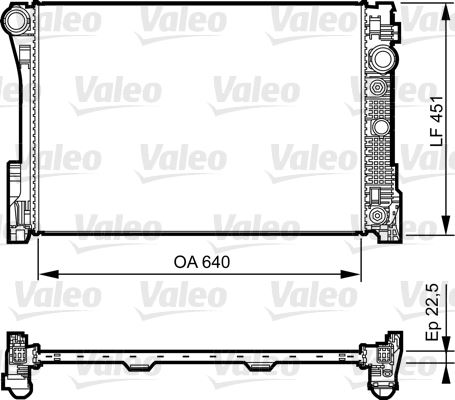 VALEO 735285 Soğutma Sistemi Su Soğutucu & Parçaları - MERCEDES-BENZ C-SERISI T-Model (S204) uyumlu