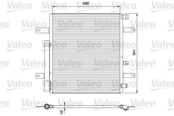 VALEO 815061 İklimlendirme Sistemi Klima Radyatörü - MERCEDES-BENZ ATEGO 3 uyumlu