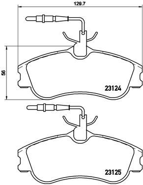 BREMBO P 61 060 Fren Sistemleri Fren Balatası - PEUGEOT 306 Hatchback (7A, 7C, N3, N5) uyumlu
