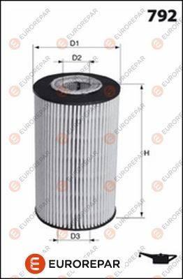 EUROREPAR 1667442180 Motor Yağ Filtresi - FORD RANGER (TKE) uyumlu