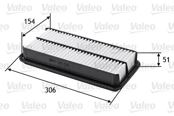 VALEO 585135 Motor Hava Filtresi - TOYOTA CAMRY (_V2_) uyumlu