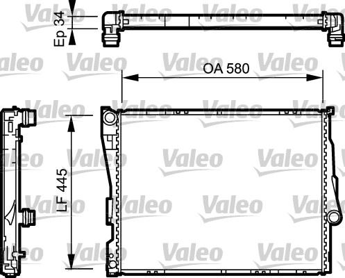 VALEO 734276 Soğutma Sistemi Su Soğutucu & Parçaları - BMW 3 (E46) uyumlu
