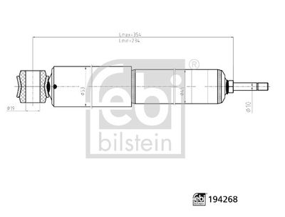 FEBI BILSTEIN 194268 Süspansiyon Sistemi Amortisör - TOYOTA HIACE IV Minibüs/Otobüs (__H1_, __H2_) uyumlu