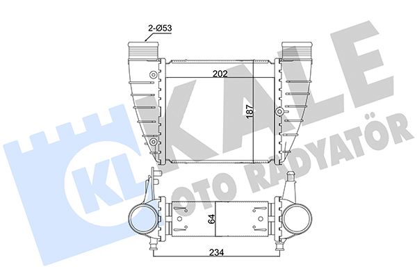 KALE OTO RADYATÖR 352370 Motor Turbo Radyatörü - AUDI A4 B7 (8EC) uyumlu