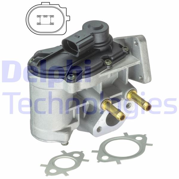 DELPHI EG10411-12B1 Motor EGR Parçaları - VW POLO IV (9N_, 9A_) uyumlu