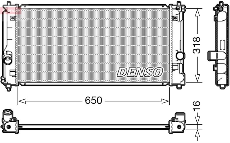DENSO DRM50081 Soğutma Sistemi Su Soğutucu & Parçaları - TOYOTA MR2 III (ZZW3_) uyumlu