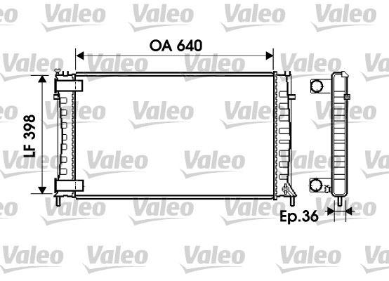 VALEO 734760 Soğutma Sistemi Su Soğutucu & Parçaları - CITROËN XM (Y4) uyumlu