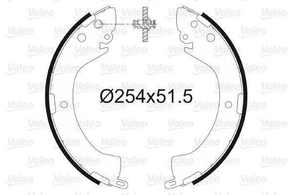 VALEO 564096 Fren Sistemleri Fren Pabucu - MITSUBISHI L400 Minibüs/Otobüs (PD_W, PC_W, PA_V, PB_V, PA_W) uyumlu